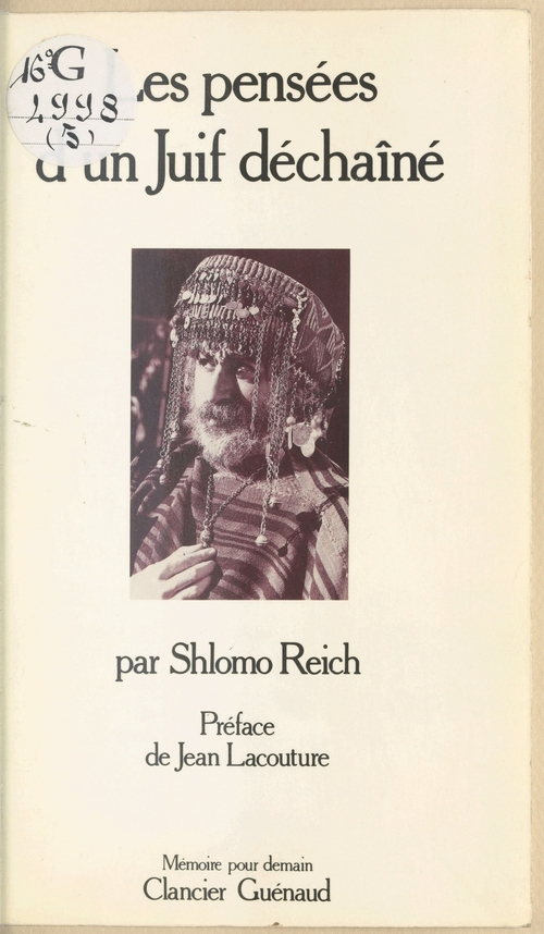 Couverture ebook de Les Pensées d'un juif déchaîné, de Shlomo Reich
