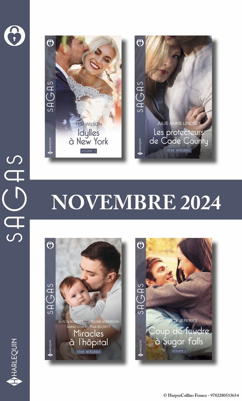 ebook cover of Pack mensuel Sagas - 11 romans (Novembre 2024), by Collectif