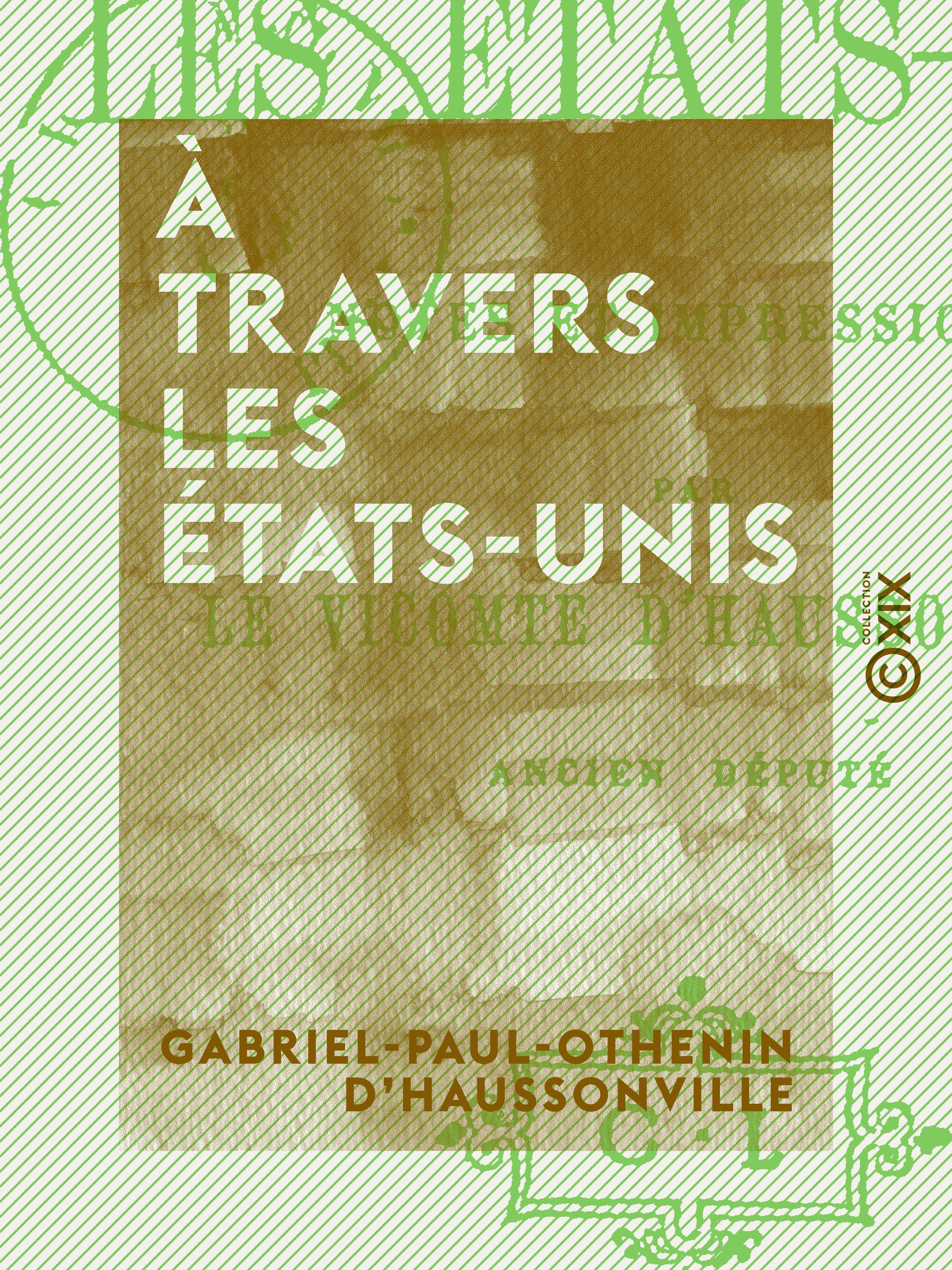 ebook cover of À travers les États-Unis, by Gabriel-Paul-Othenin D' Haussonville