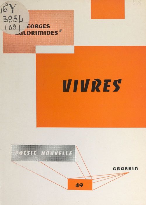 ebook cover of Vivres, by Georges Kaldrimides