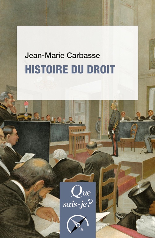 Couverture ebook de Histoire du droit, de Jean-Marie Carbasse
