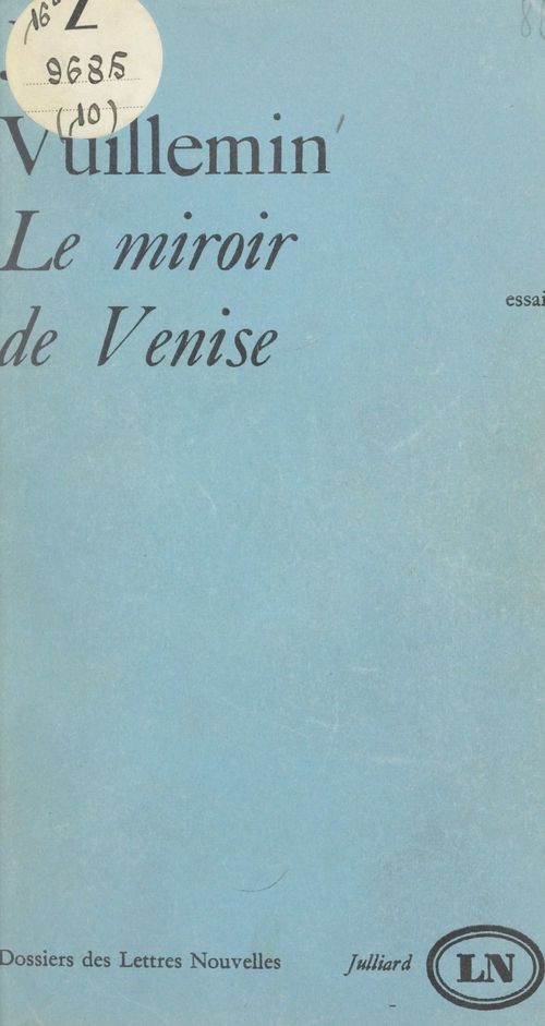 Couverture ebook de Le miroir de Venise, de Jules Vuillemin