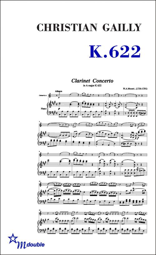 ebook cover of K.622, by Christian Gailly