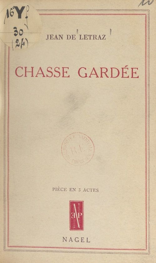 ebook cover of Chasse gardée, by Jean De Letraz