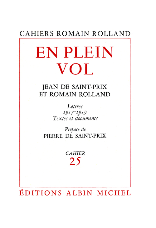 Couverture ebook de En plein vol, de Romain Rolland