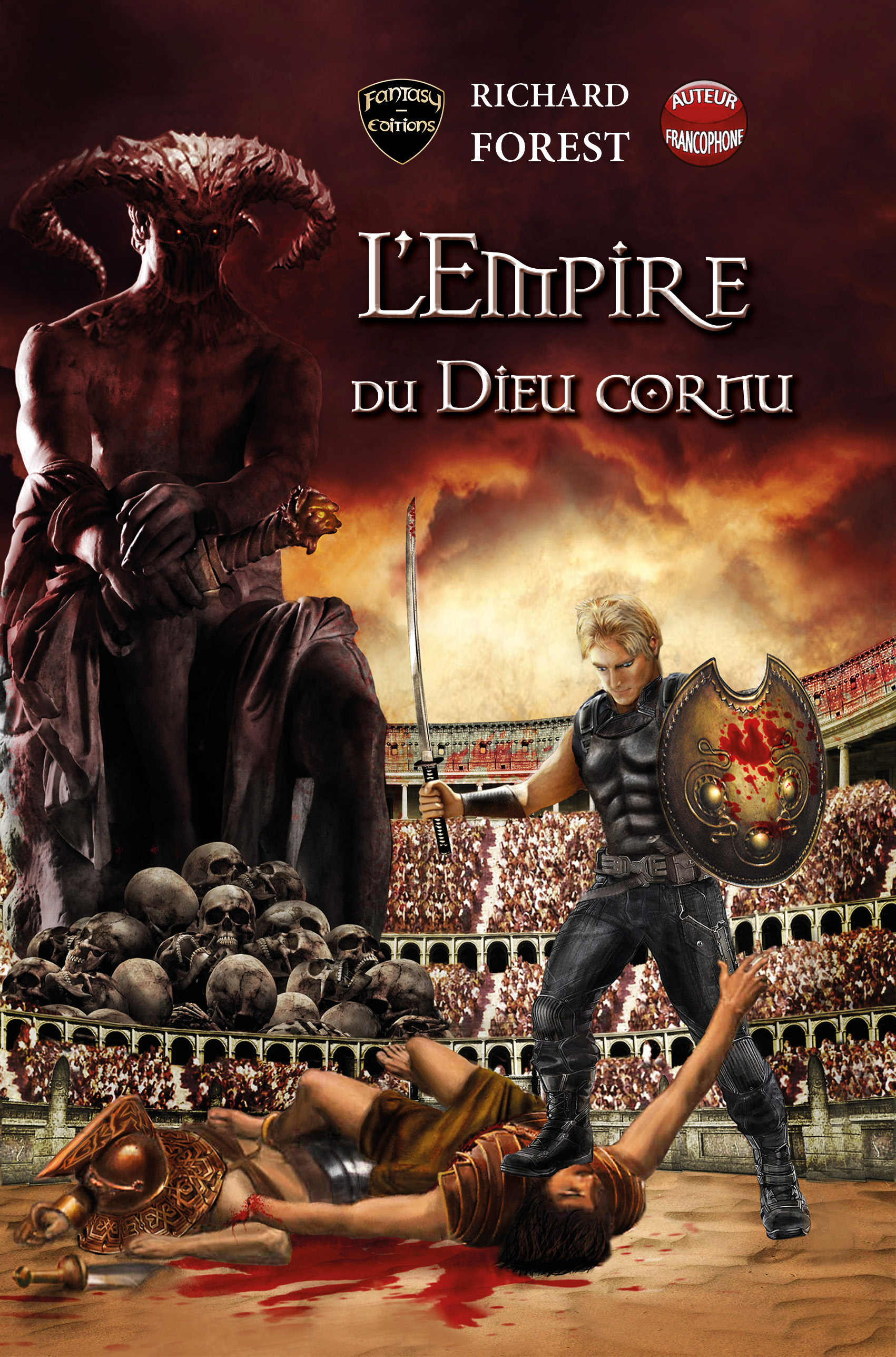 ebook cover of Les Arènes du dieu noir, by Richard Forest