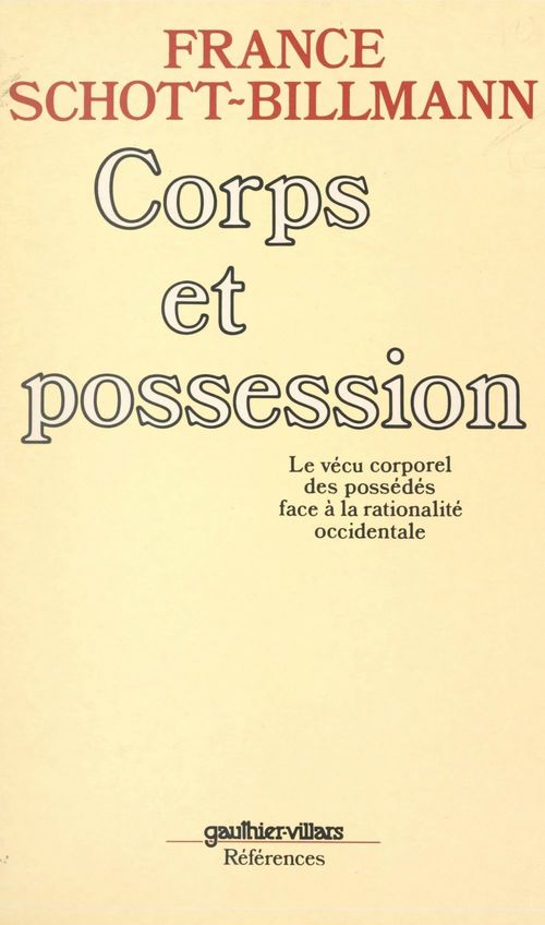 ebook cover of Corps et possession, by France Schott-billmann