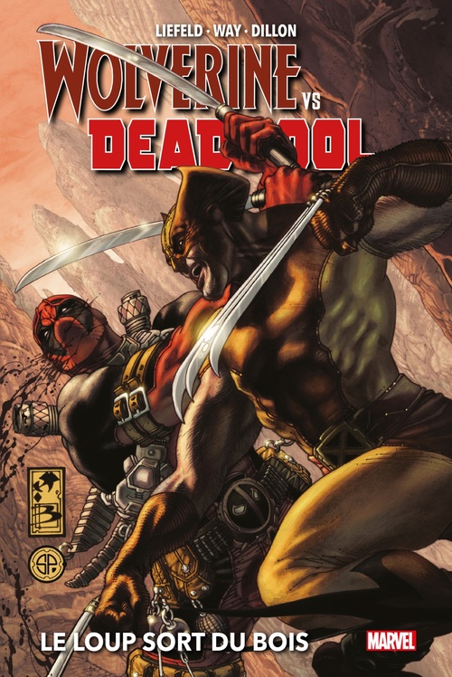 Couverture ebook de Wolverine vs Deadpool : Le loup sort du bois, de Rob Liefeld, Daniel Way