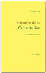ebook cover of Histoire de la Constitution du 25 février 1875, by Louis Blanc