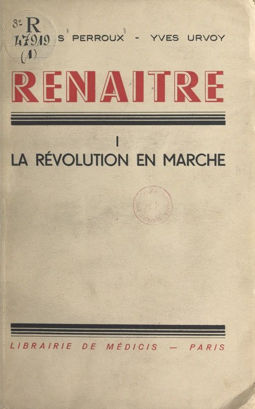 ebook cover of La révolution en marche, by Francois Perroux, Yves Urvoy