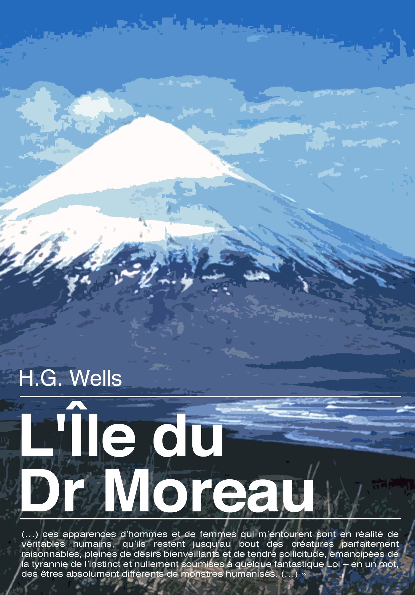 ebook cover of L'Île du docteur Moreau, by Herbert George Wells