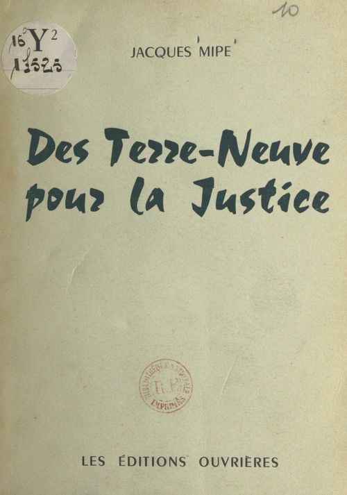 Couverture ebook de Des Terre-Neuve pour la justice, de Jacques Mipe