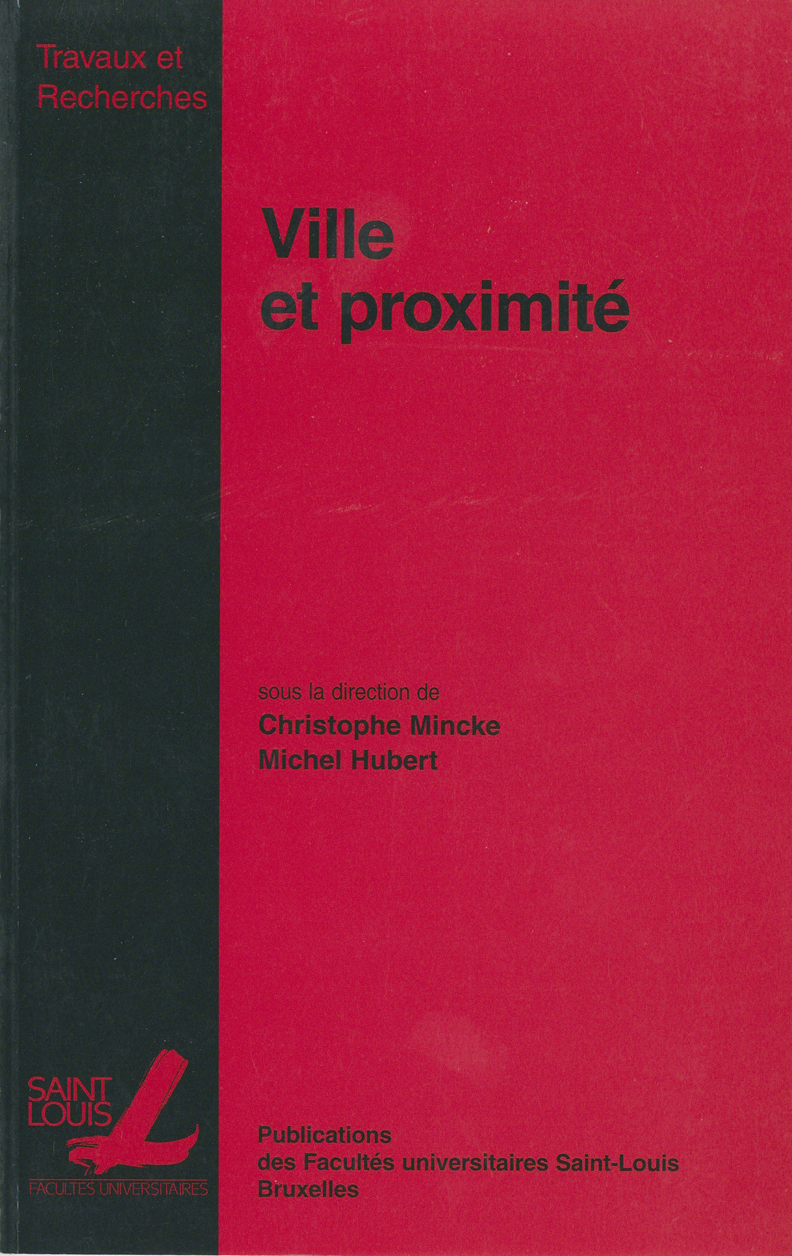 Couverture ebook de Ville et proximité, de
