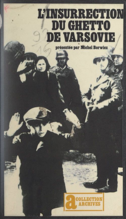 Couverture ebook de L'insurrection du ghetto de Varsovie, de Michel Borwicz