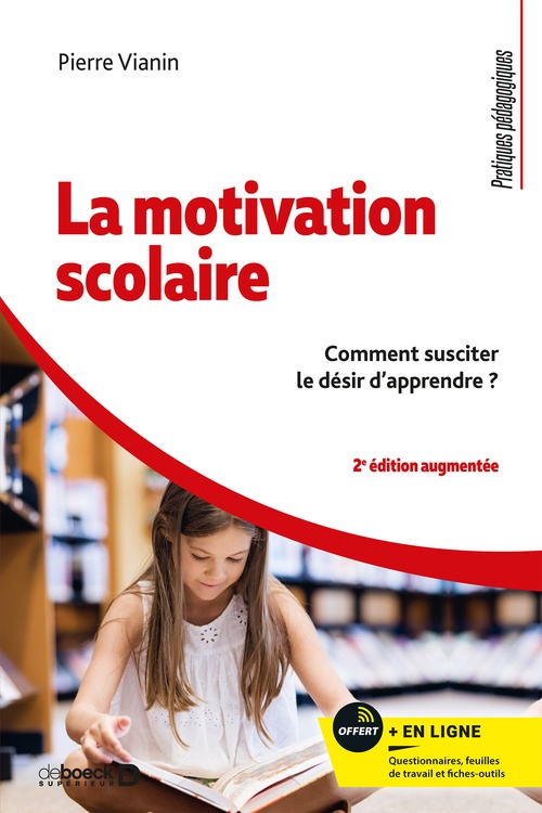 Couverture ebook de La motivation scolaire, de Pierre Vianin