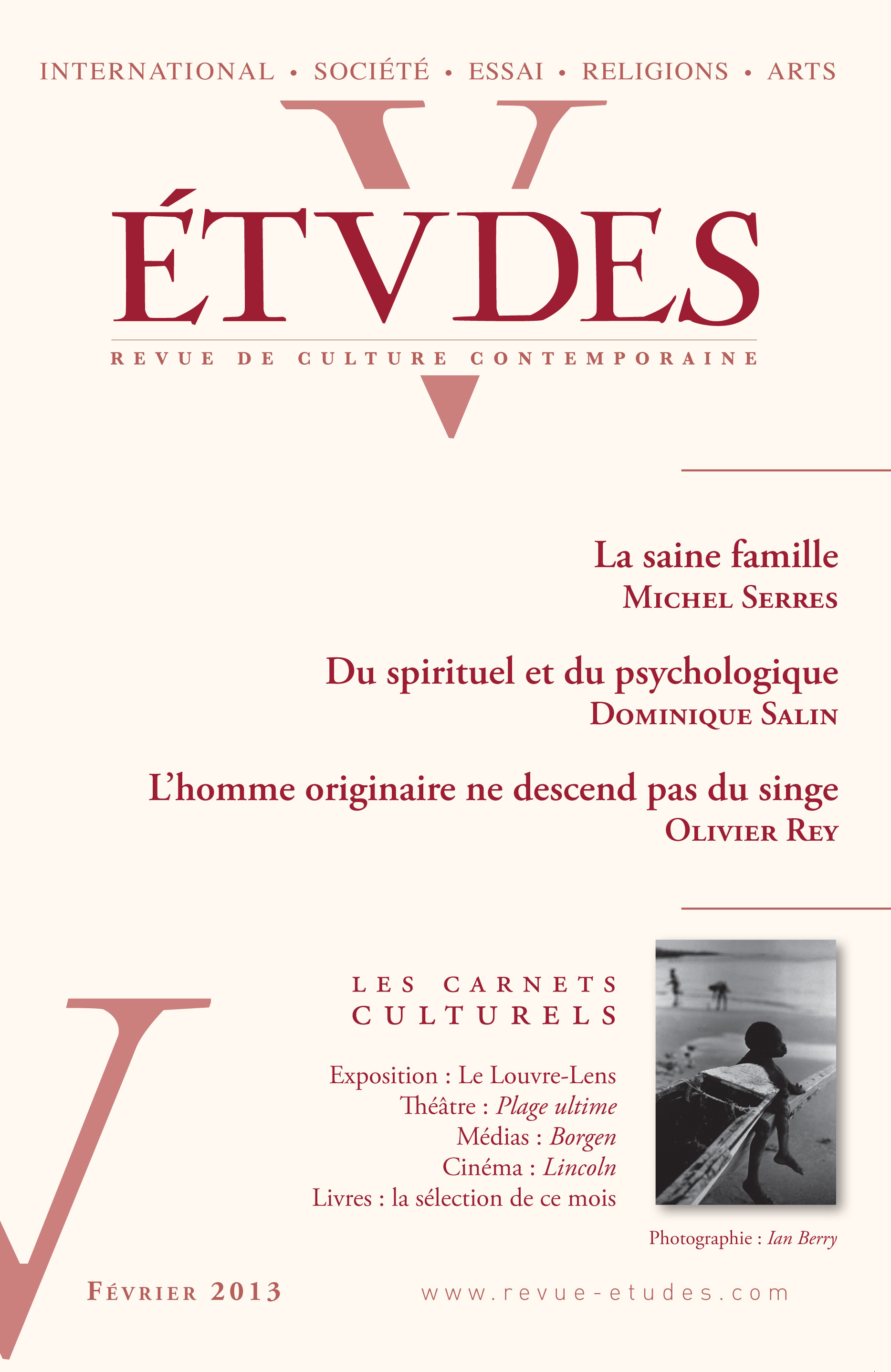 ebook cover of Etudes Février 2013, by Collectif