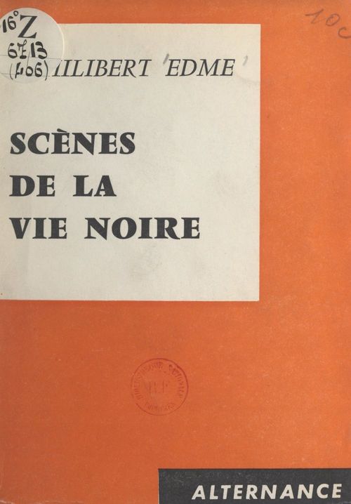 ebook cover of Scènes de la vie noire, by Philibert Edme