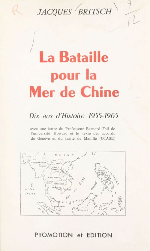 Couverture ebook de La bataille pour la mer de Chine, de Jacques Britsch