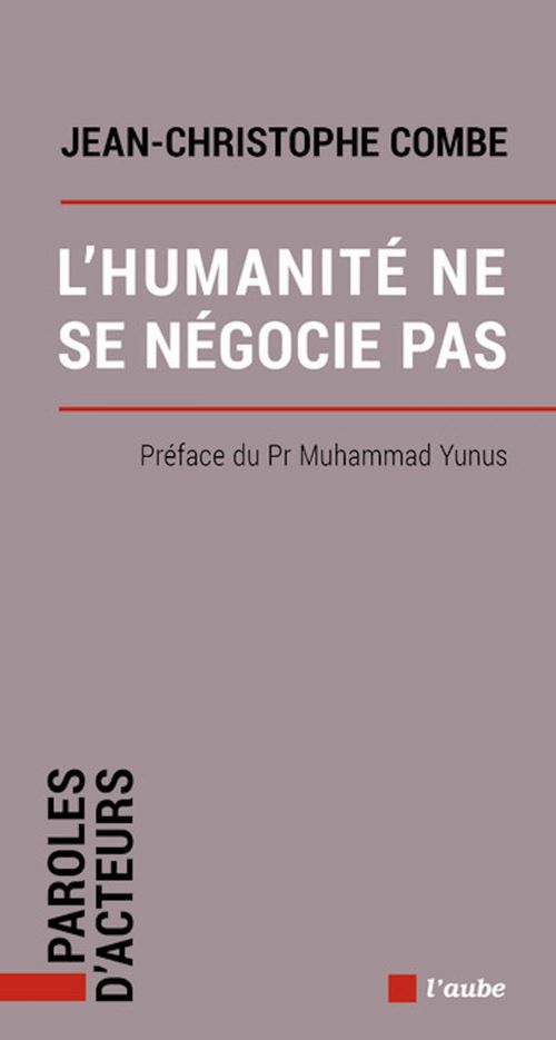 ebook cover of L'humanité ne se négocie pas, by Jean-christophe Combe