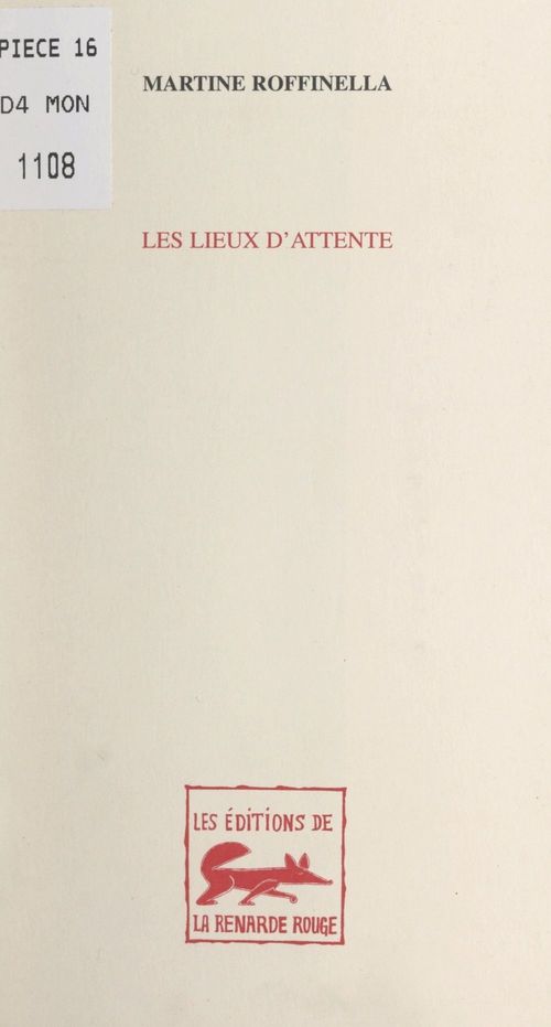 ebook cover of Les lieux d'attente, by Martine Roffinella