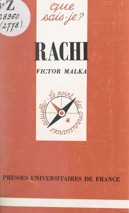 Couverture ebook de Rachi, de Victor Malka
