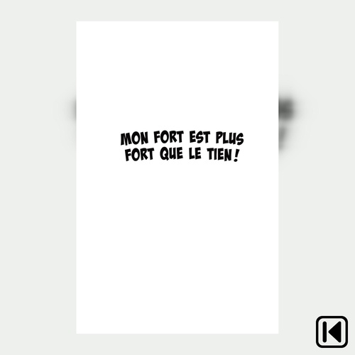 Couverture audiobook de Mon fort est plus fort que le tien!, de Vincent Tremblay