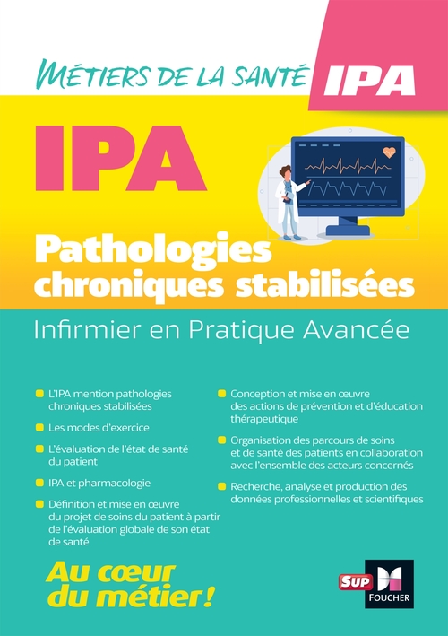 Couverture ebook de Infirmier en Pratique Avancée - IPA - Pathologies chroniques stabilisées, de Collectif