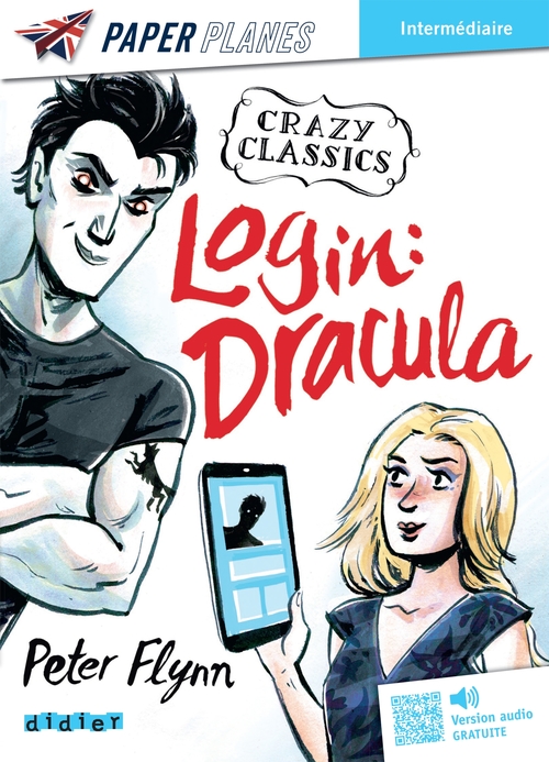 Couverture ebook de Login : Dracula - Livre + mp3 - ed. 2023, de Peter Flynn