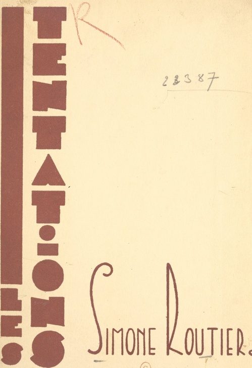 Couverture ebook de Les tentations, de Simone Routier