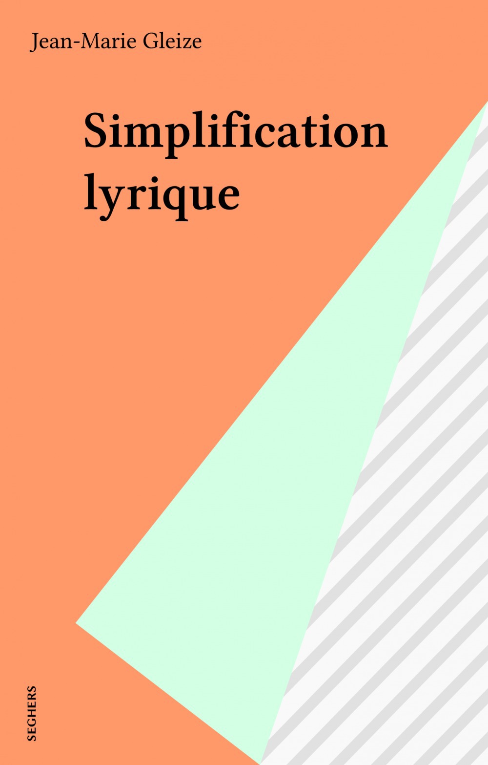 ebook cover of Simplification lyrique, by Jean-Marie Gleize