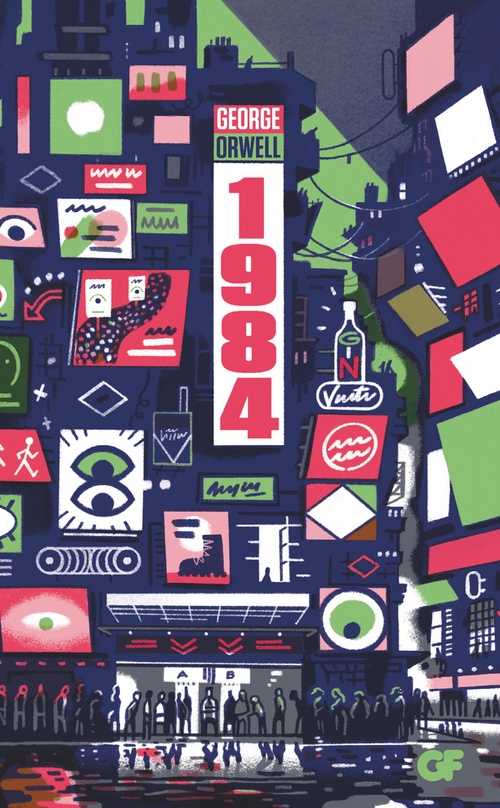 ebook cover of 1984, by George Orwell