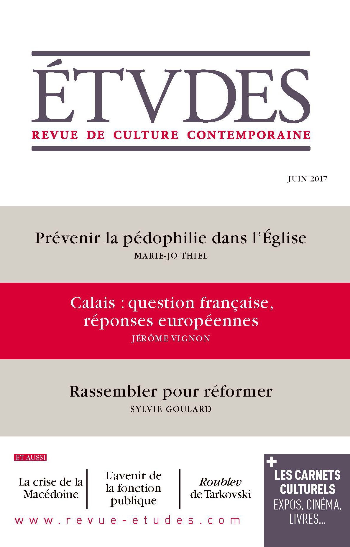 Couverture ebook de Etudes n°4239 - Rassembler pour réformer, de Revue études