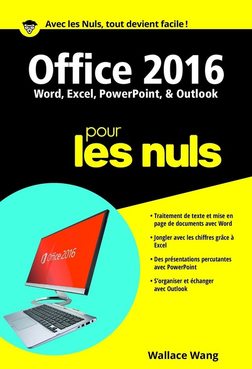 Couverture ebook de Office 2016 Poche Pour les Nuls, de Wallace Wang