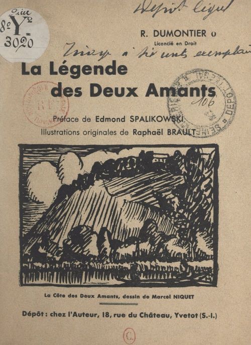 Couverture ebook de La légende des deux amants, de Rene Dumontier