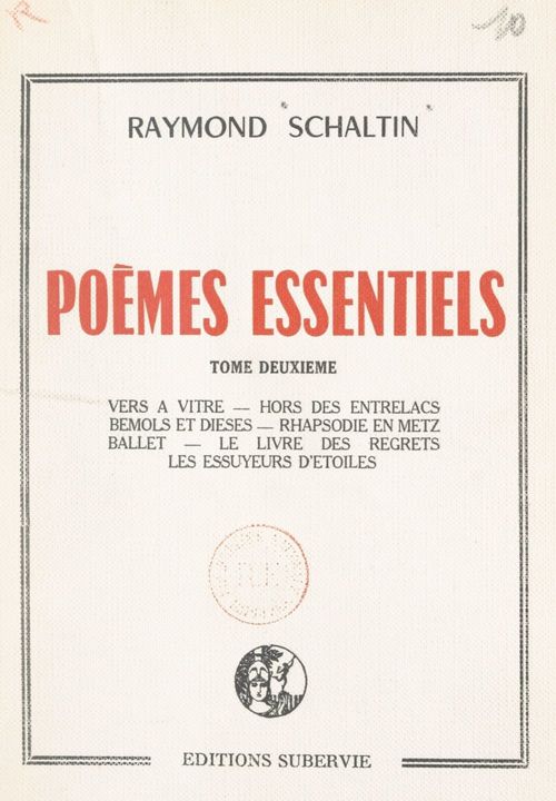 Couverture ebook de Poèmes essentiels (2), de Raymond Schaltin