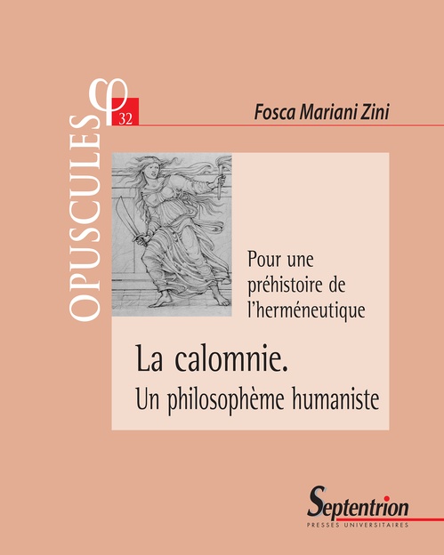 Couverture ebook de La calomnie. Un philosophème humaniste, de Mariani Zini fosca
