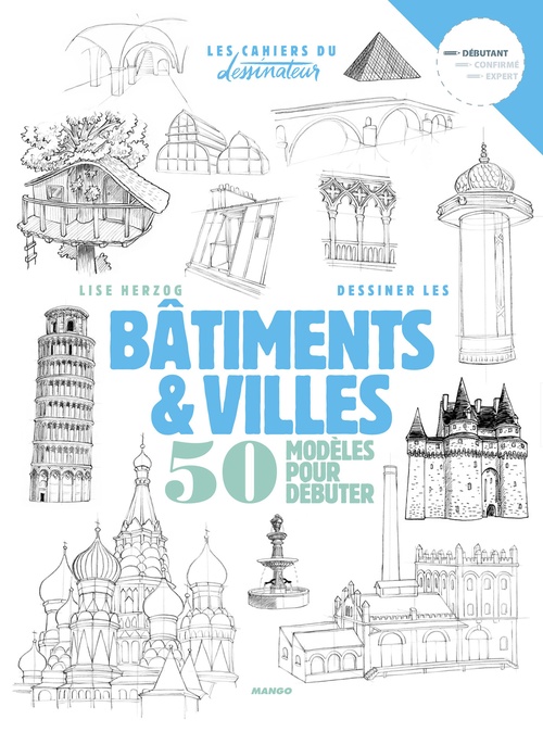 Couverture ebook de Dessiner les bâtiments et villes, de Lise Herzog