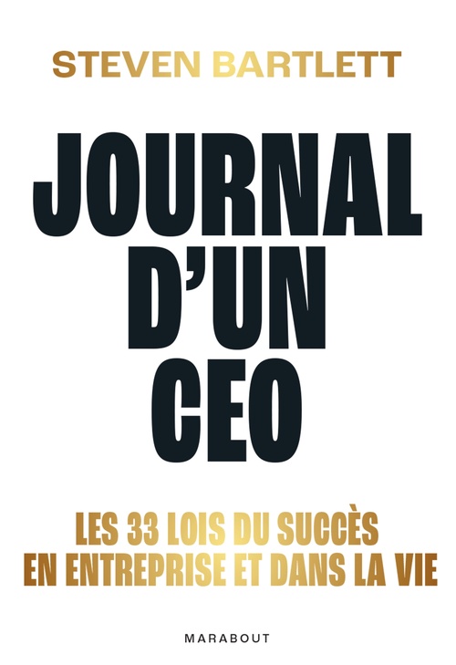 Couverture ebook de Journal d'un CEO, de Steven Bartlett
