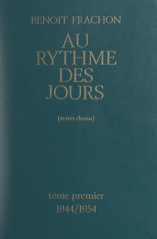 Couverture ebook de Au rythme des jours (1). 1944-1954, de Benoit Frachon