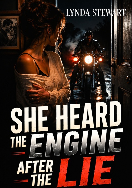 ebook cover of She Heard the Engine After the Lie, by Lynda Stewart