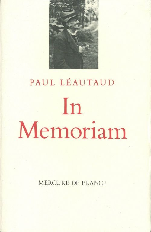 Couverture ebook de In memoriam, de Paul Léautaud