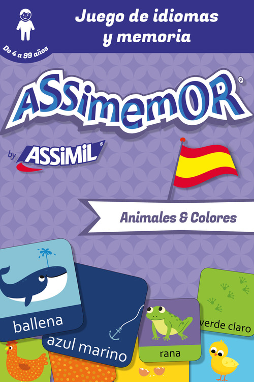 Couverture ebook de Assimemor - Mis primeras palabras en español : Animales y Colores, de Celadon, Jean-Sebastien Deheeger