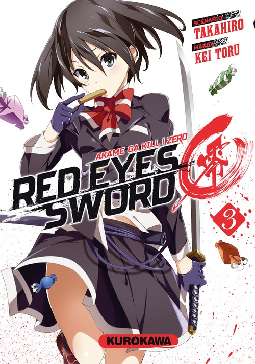 ebook cover of Red Eyes Sword - Akame ga kill ! Zero - Tome 3, by Takahiro, Kei Toru