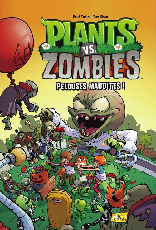 Couverture ebook de Plants vs Zombies - Tome 8 - Pelouses maudites !, de Paul Tobin, Ron Chan