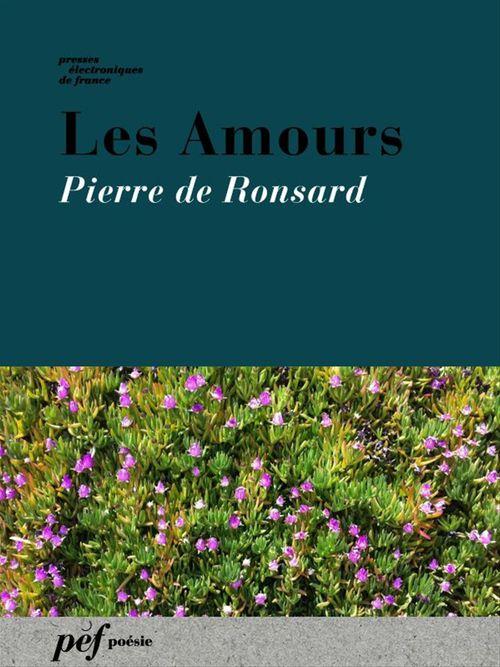 ebook cover of Les Amours, by Pierre de Ronsard
