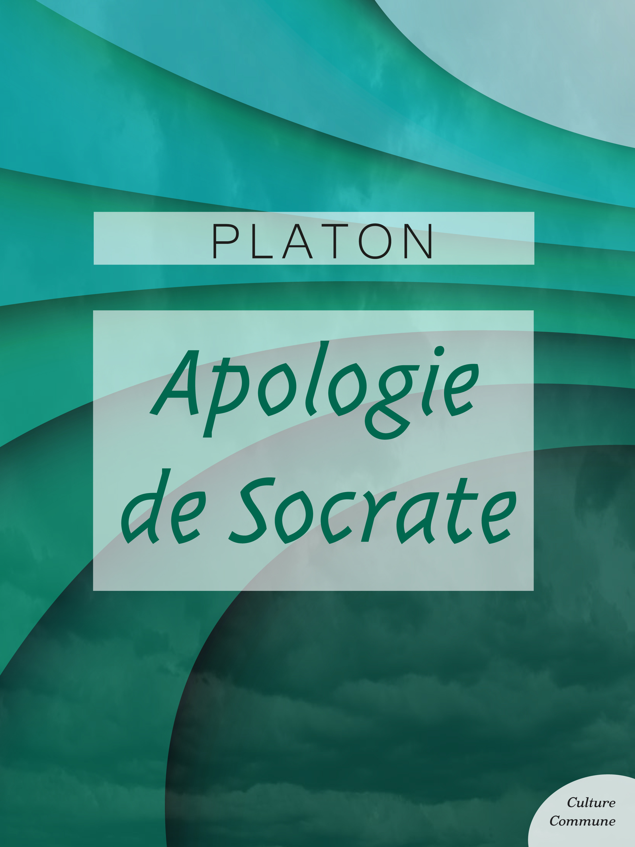 ebook cover of Apologie de Socrate, by Platon