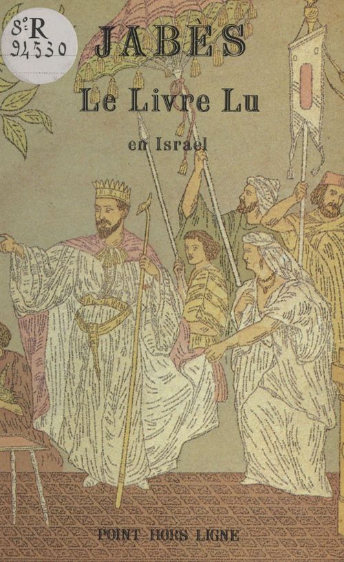 Couverture ebook de Jabès : le «Livre» lu en Israël. Actes de la journée Edmond Jabès, Université de Tel-Aviv, 1982, de Edmond Jabès
