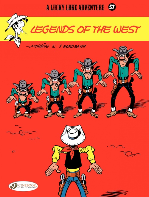 Couverture ebook de Lucky Luke - Volume 57 - Legends of the West, de Patrick Nordmann, Morris