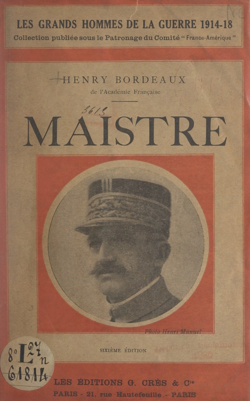 ebook cover of Le Général Maistre, by Henry Bordeaux