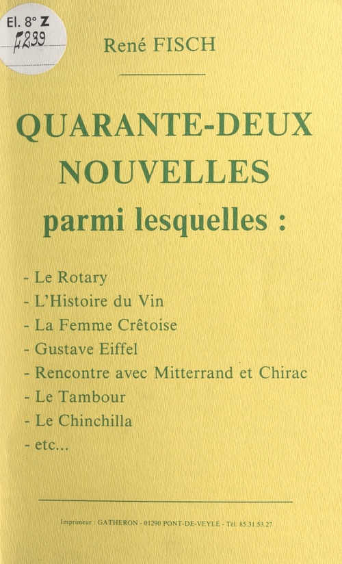 ebook cover of Quarante-deux nouvelles, by Rene Fisch